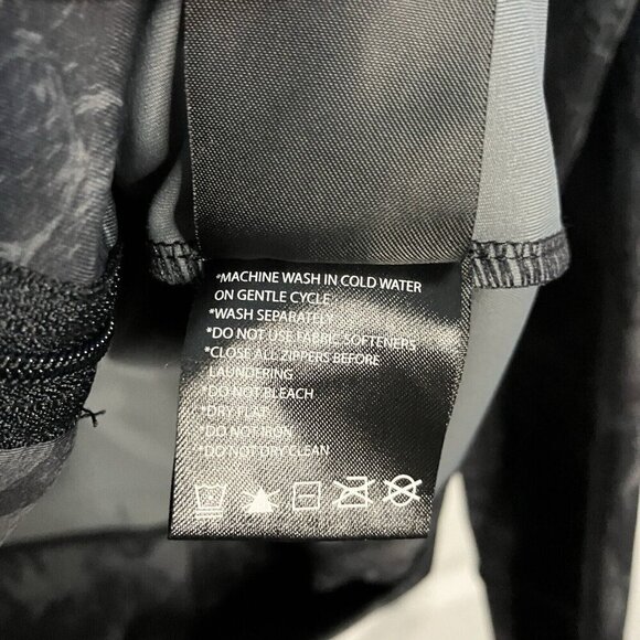 Lole Track Jacket & Leggings Bundle Womens L/XL Zip Black Gray Tie Dye - Picture 4 of 13